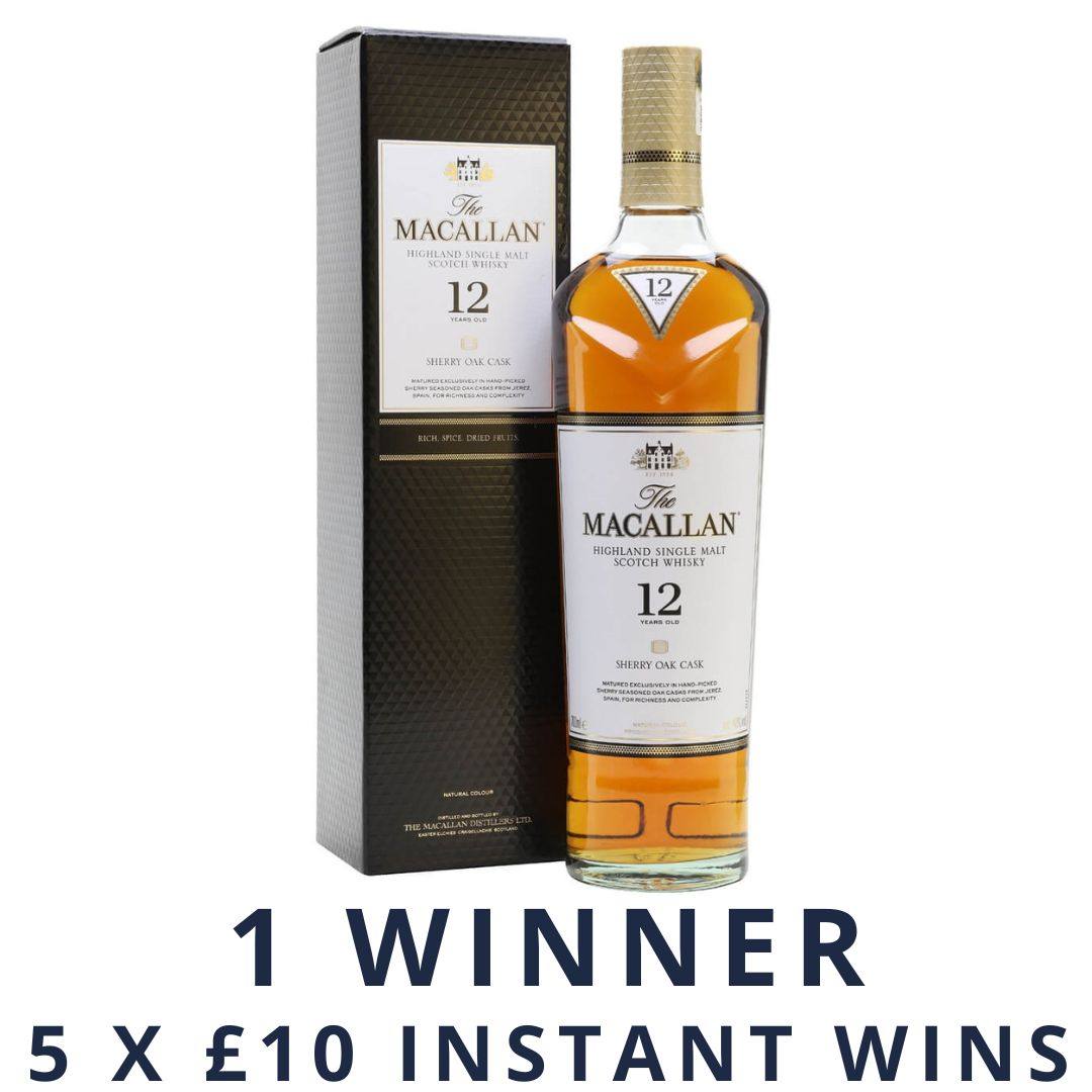 Macallan 12 Year Old Sherry Oak + 5 X £10 Instant Wins | 1180