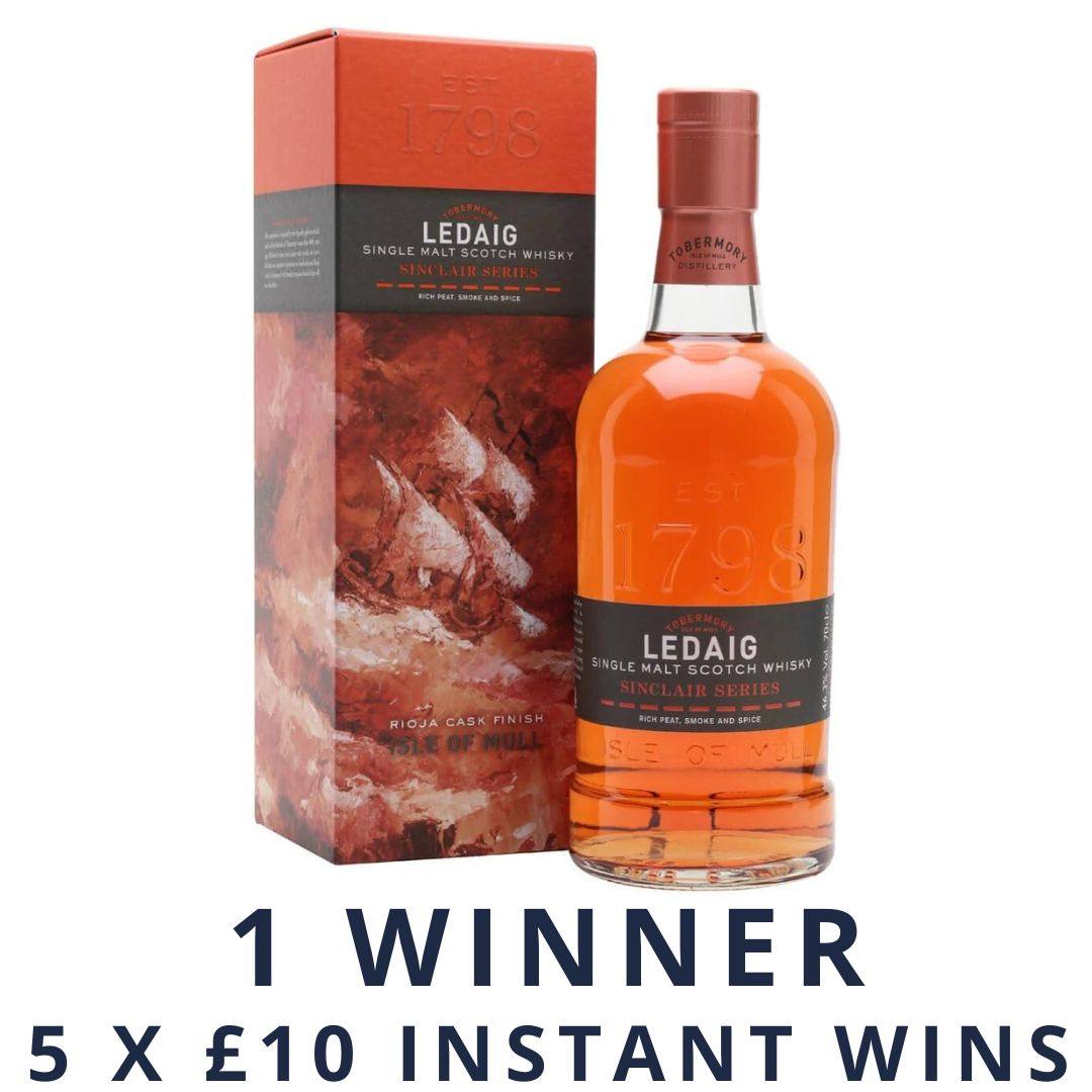 Ledaig Rioja Cask Finish + 5 X £10 Instant Wins | 1182
