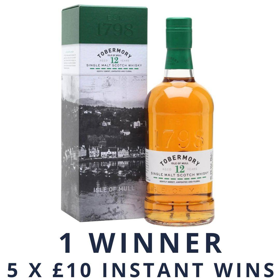 Tobermory 12 Year Old Single + 5 X £10 Instant Wins | 1185