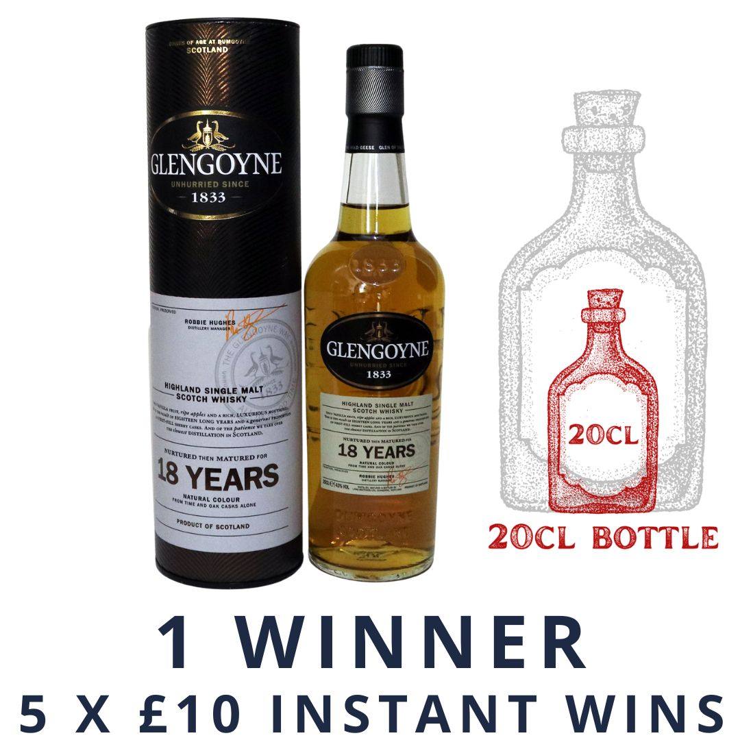 Glengoyne 18 Year Old 20cl 43% + 5 X £10 Instant Wins | 1189
