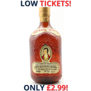 Robbie Burns Famed Old Scotch Whisky 26 2/3 Fl Oz - Circa 1980s | 2000!