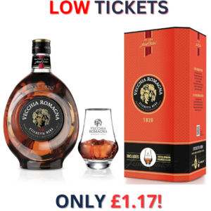 Vecchia Romagna Etichetta Nera Brandy Giftpack with Glass | 2018!