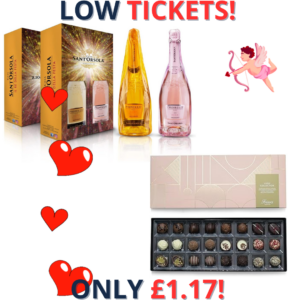 Sant'Orsola Prosecco D.O.C. Extra Dry Millesimato + Prosecco D.O.C. Rosè Sparkling Italian Wine + Friars Tipsy Chocolate Box 2083!