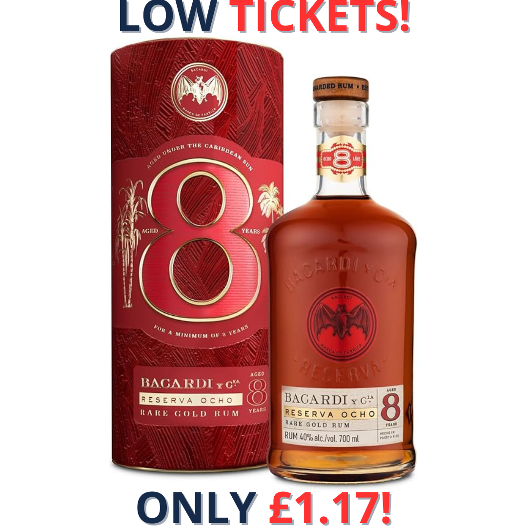 Bacardi Reserva Ocho 8 Year Old Premium Rum with Gift Box | 2136!