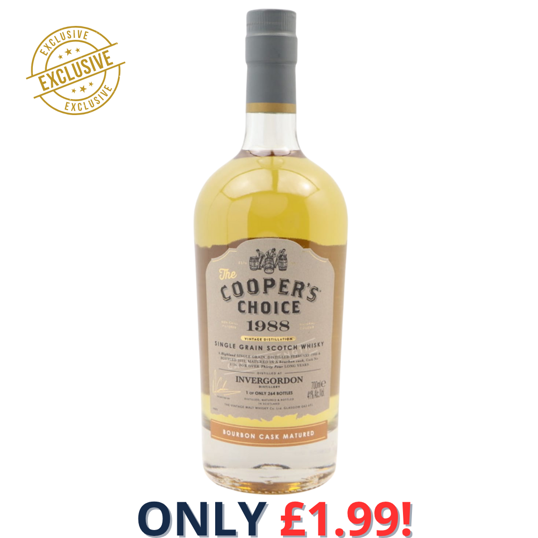 Invergordon 1988 34 Year Old Cooper’s Choice | 2250!