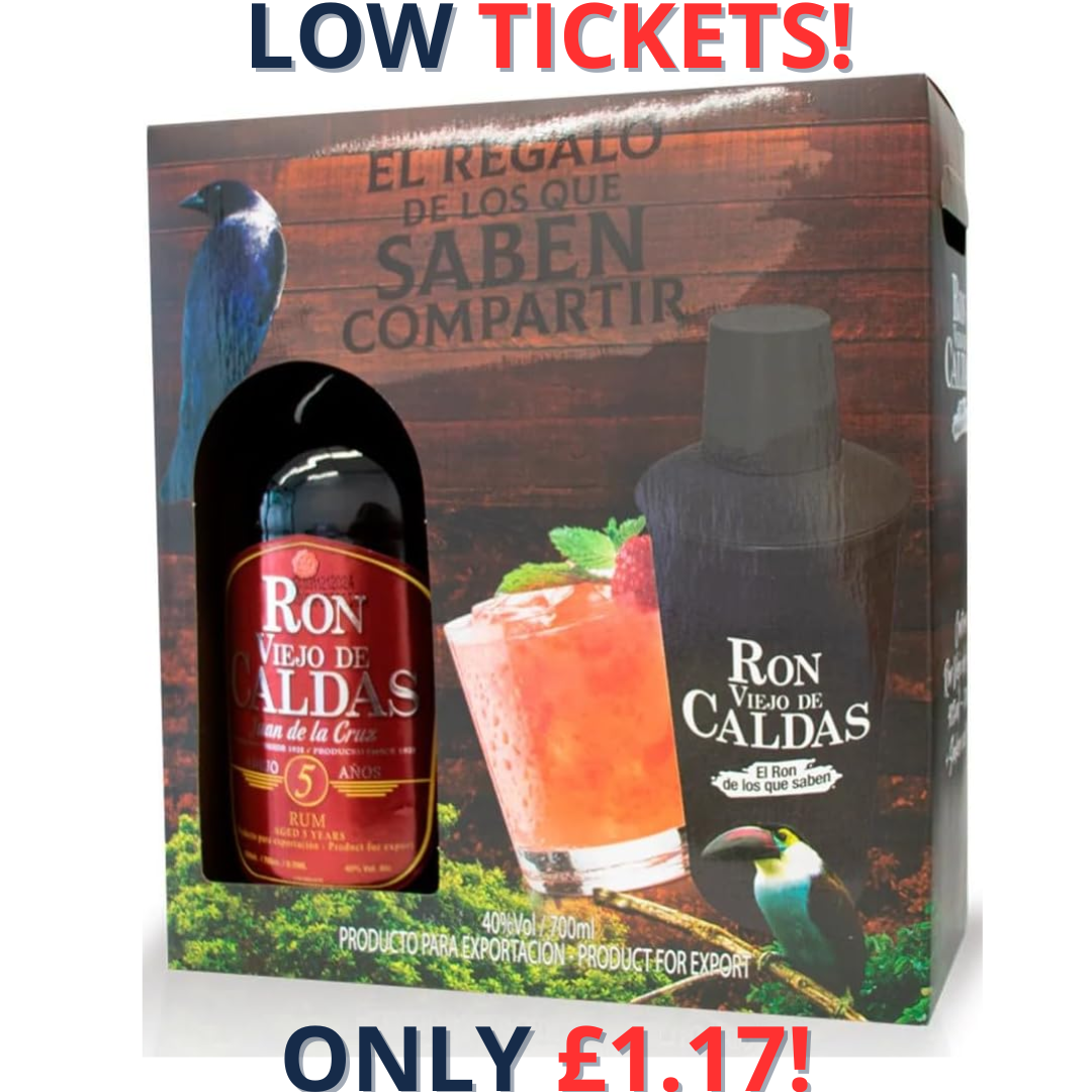 Ron Viejo de Caldas Gift Set – 5-Year Aged Rum (750ml) with Branded Tumbler | 2276!