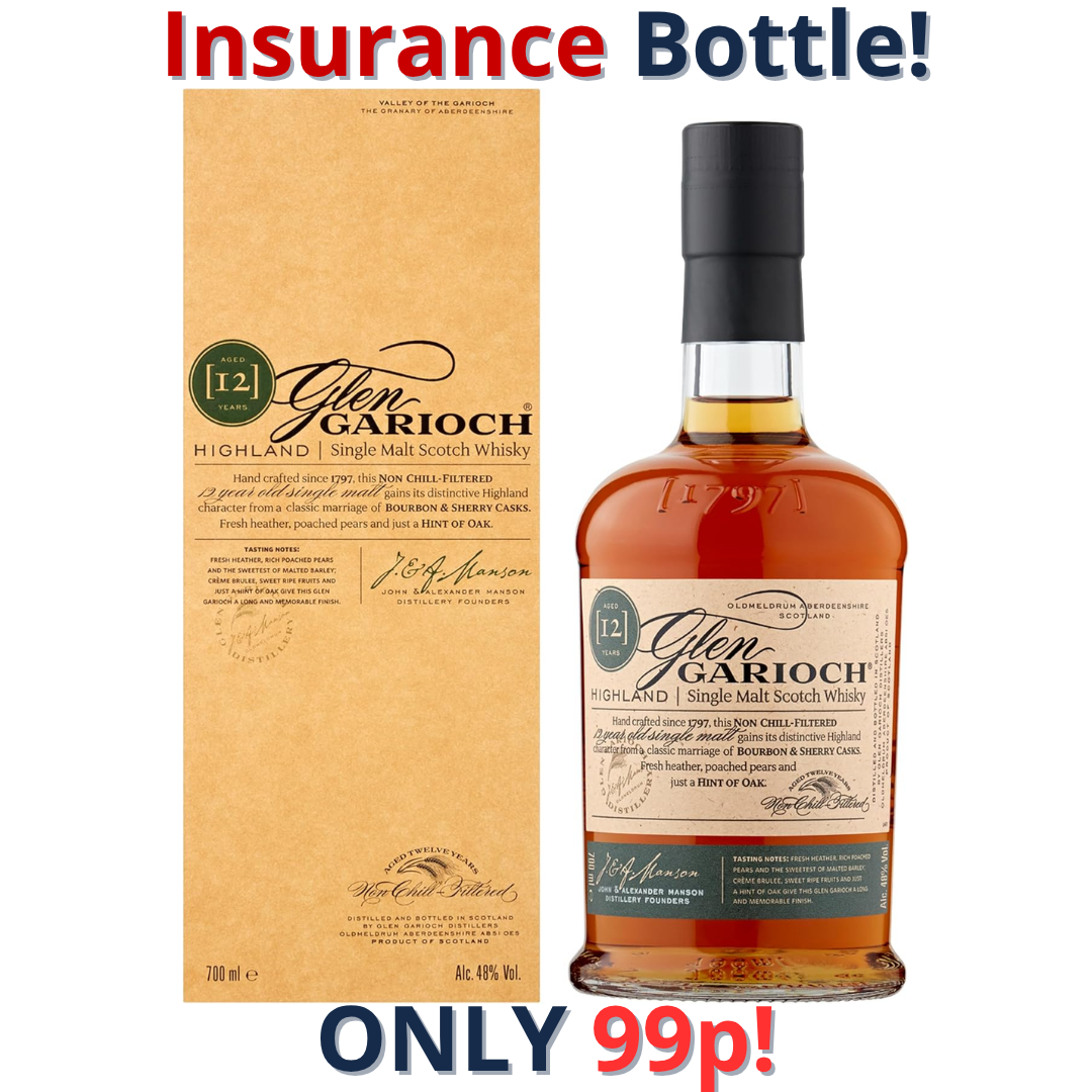 Glen Garioch 12 Year Old Malt Whisky Insurance Bottle | 2387!
