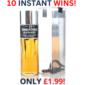 Tomintoul - Glenlivet 12 Year Old Perfume Bottle 1980s + 10 Instant Wins | 2540!
