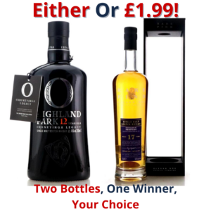 Either Or Highland Park 12 Year Old Orkneyinga Legacy or Aberfeldy 2005 Rare Find 17 Year Old | 2642!