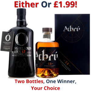 Either Or Highland Park 12 Year Old Orkneyinga Legacy or Athrú 2004 Knocknarea 14 Year Old - Edition No.1 | 2686!
