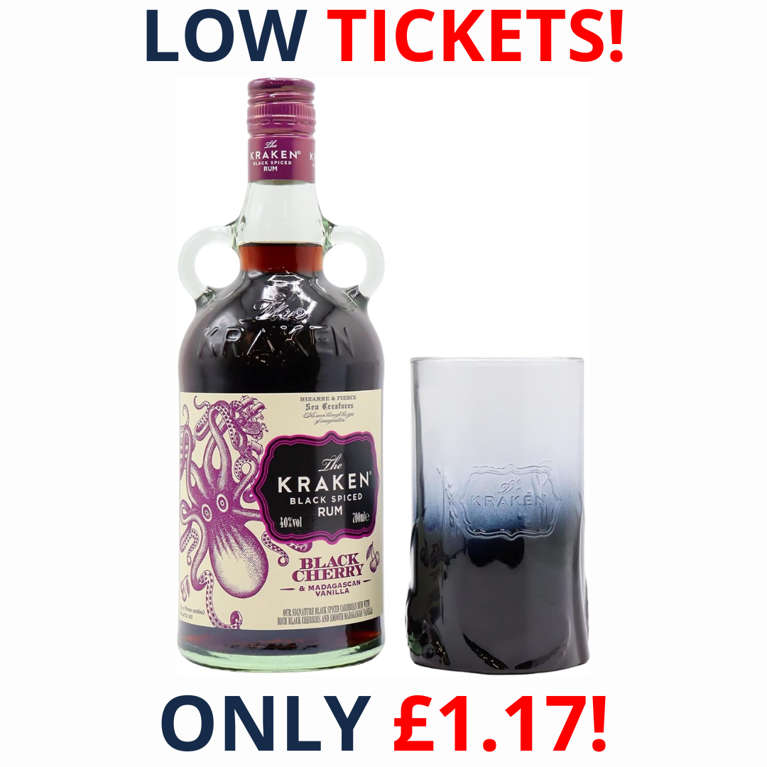 Kraken - Tumbler & Black Cherry & Madagascan Vanilla Black Spiced - Rum | 2742!