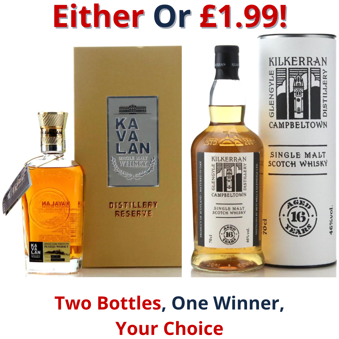 Either Or Kavalan Distillery Reserve or Kilkerran 16 Year Old | 2761!