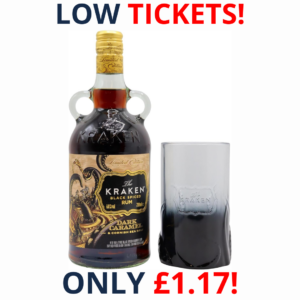 Kraken - Dark Caramel & Cornish Sea Salt Black Spiced Rum (Includes Branded Glass) | 2878!