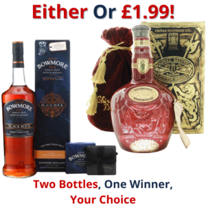 Either Or Bowmore Black Rock Litre or Chivas Royal Salute 21 Year Old Ruby Flagon 1980s | 2889!