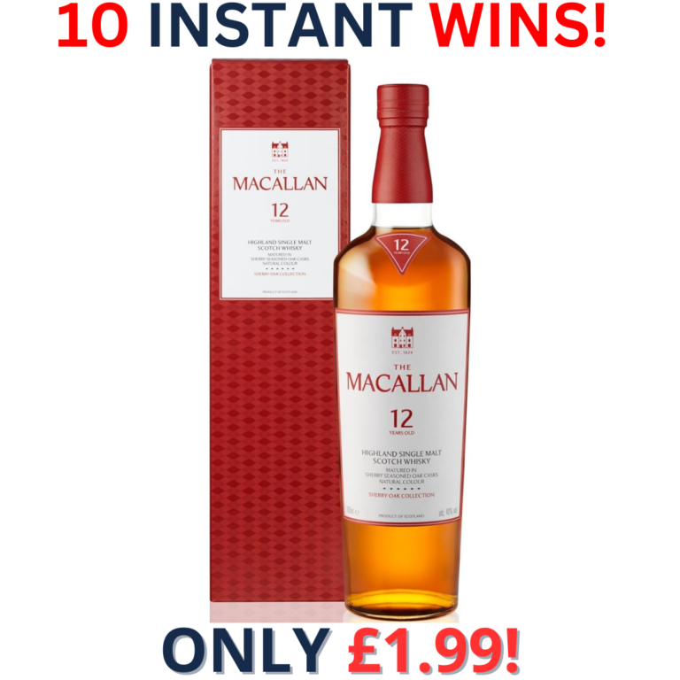 The Macallan 12 Yr Old Sherry Oak Single Malt Whisky European Oak Sherry Seasoned Casks | 3025!