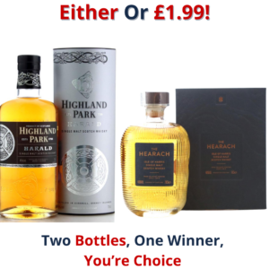 Either Or Highland Park Harald or Hearach Batch No. HE 00008 23 | 3009!