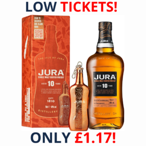 Jura 10 Year Old Single Malt with Whisky Hip Flask Whisky Gift Set | 3095!