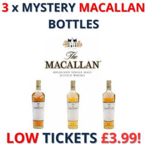 3 x Macallan Mystery Bottles + 40 Instant Wins | 3184!