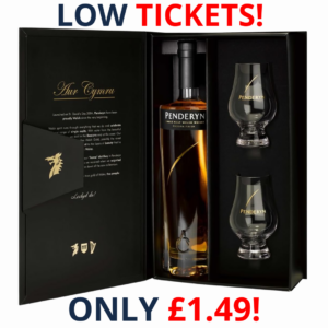 Penderyn Madeira Gift Set Single Malt Welsh Whisky Gold Range Premium Single Malt Whisky Presented in a Premium Gift Box with 2 Branded Glasses | 3175!