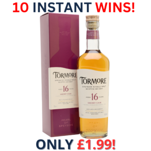 Tormore 16 Year Old Sherry Cask Speyside Single Malt Scotch Whisky + 10 Instant Wins | 3200!
